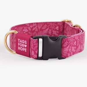 Tags for Hope Fuchsia Botanical collar XL NIB